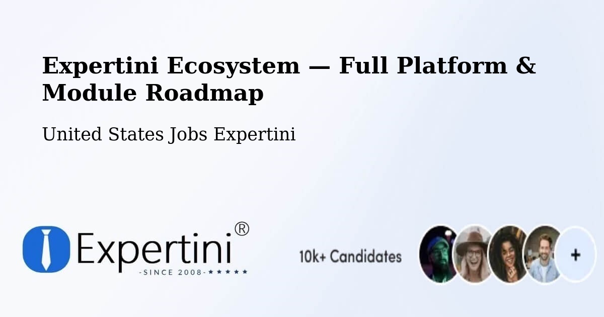 Expertini Ecosystem — Full Platform & Module Roadmap – Cambridge